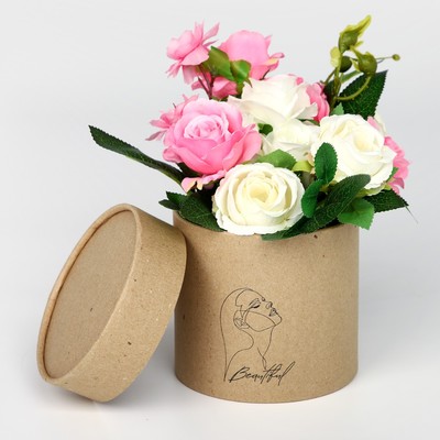 Круглые шляпные коробки для цветов — купить оптом и в розницу